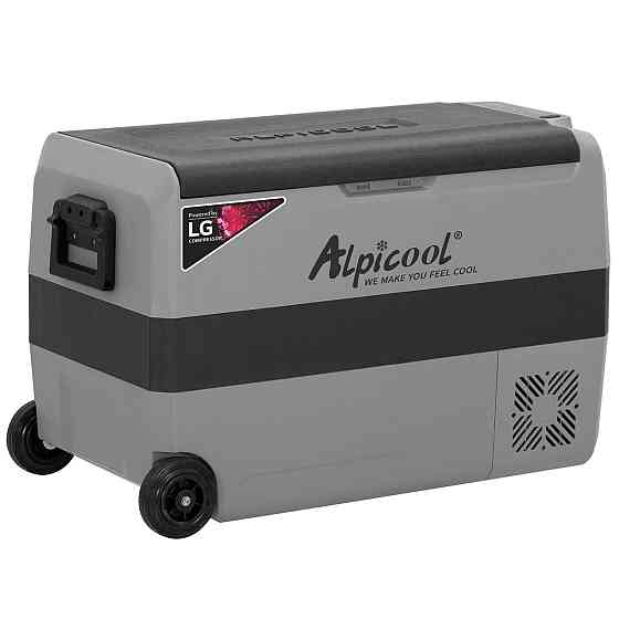 Компрессорный автохолодильник Alpicool T50 (LG) (двухкамерный, 50 литров). До -20 ℃. Питание 12, 24, 220 Вольт Киев