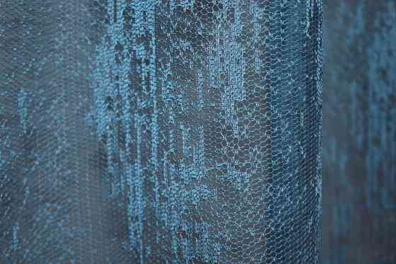 Тюль VR-Textil 1401т Мрамор Жаккард Синий 350х250 см (42-1117) Киев