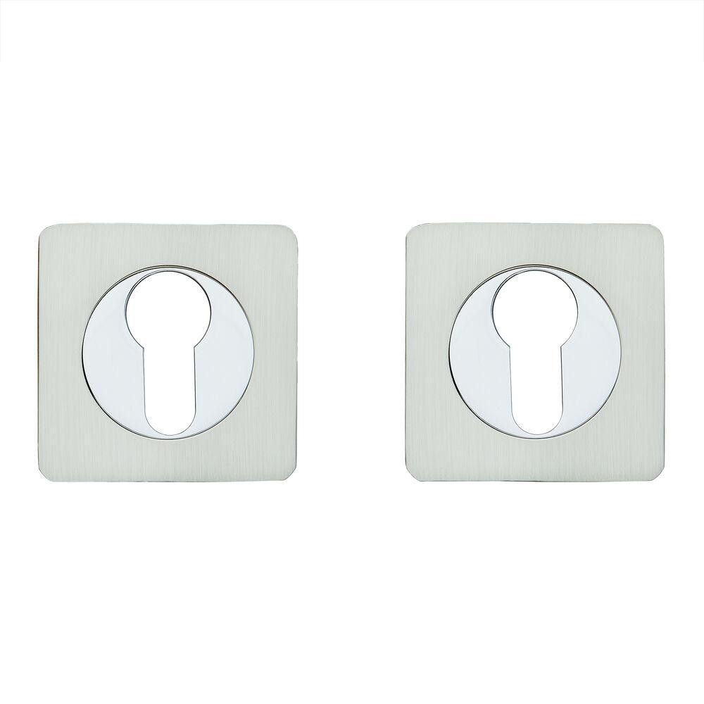 Накладки на циліндр Gavrohe Z3-EH SN/CP нікель/ хром Київ - фото 1