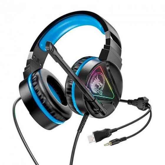 Игровая гарнитура наушники Hoco W104 с микрофоном Blue Винница