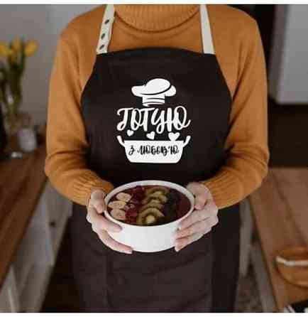 Фартук Готую з любов’ю (Чорний) Винница