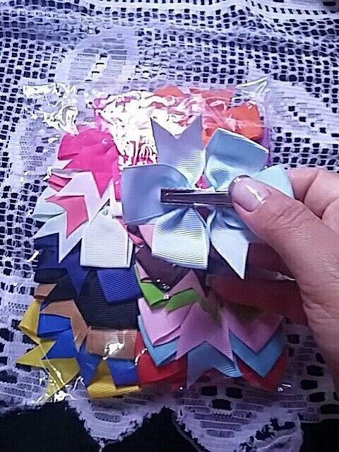 Дитяча заколка-бантик чорна, 1шт., розмір бантика 8см Київ - фото 2