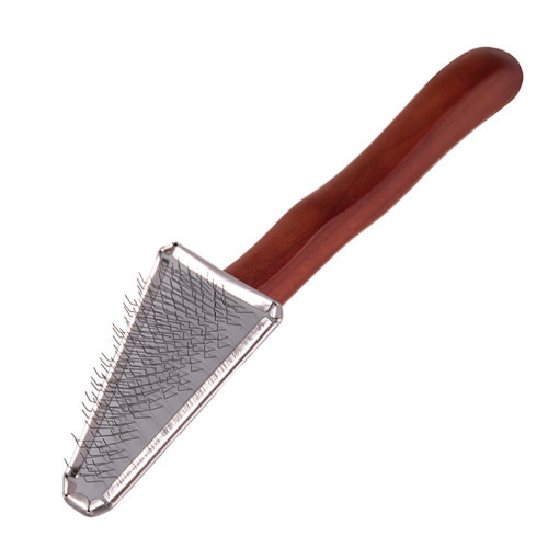 Пуходерка Dezynadog Soft Triangle Slicker Brush трикутна пласка д/важкодоступних місць навколо очей лап та морди д/цуценя Київ - фото 1