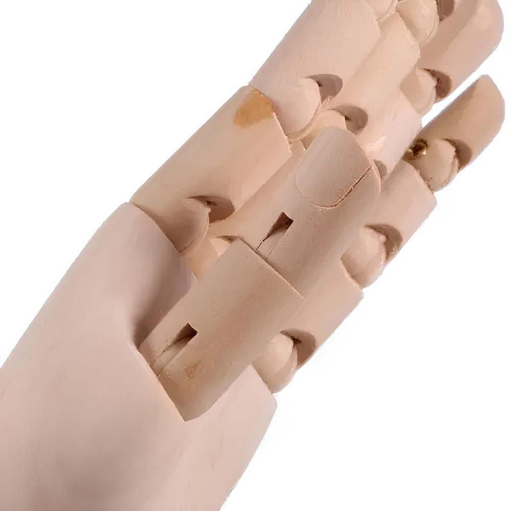 Деревянная рука манекен RESTEQ 25 см (женская) — модель для рисования, витрин и демонстрации товаров Киев - изображение 6