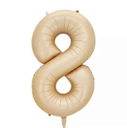 Шарик цифра 8 фольгированная 32 дюйма карамельный Киев