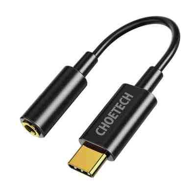 Перехідник USB-C to 3.5m stereo-audio (CDLA) Choetech (AUX003-BK) Вінниця