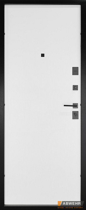 Вхідні двері Abwehr Megapolis MG3 Sunset 554 Чорна шагрень + Білий супермат 960*2050 мм Київ - фото 2