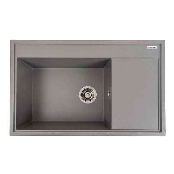 VALESO Гранітна мийка для кухні VALESO AZURIT 7950 матова Сірий мусон Київ