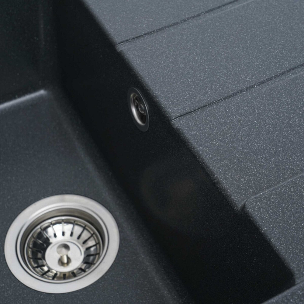 VALESO Гранітна мийка для кухні VALESO INTENSO 6550 матова Антрацит Киев - изображение 5