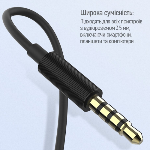 Навушники ColorWay Wired Earphone Blast 1 CW-WD01BK 3,5мм mini-jack чорний Житомир - изображение 8