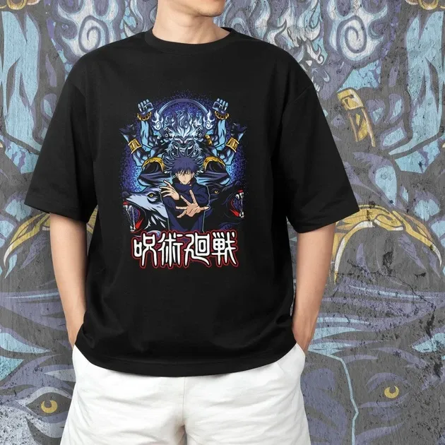 Футболка для підлітка хлопчика з принтом Магическая Битва Мэгуми Фусигуро 2 Розмір 160 Anime10529 Дніпро - фото 3