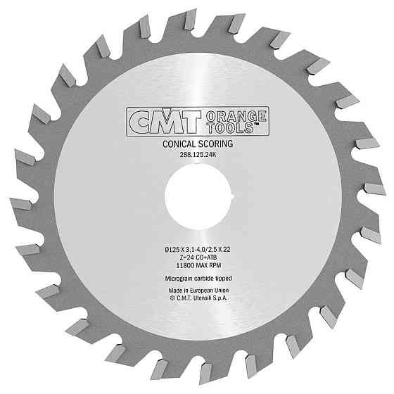 Пила підрізна однокорпусна CMT 125x22x24z K3.1-4.0/2.5 (288.125.24K) Одеса