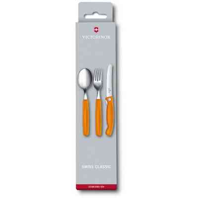 Набор столовых приборов Victorinox SwissClassic Table Set 3 шт Orange (6.7192.F9) Винница