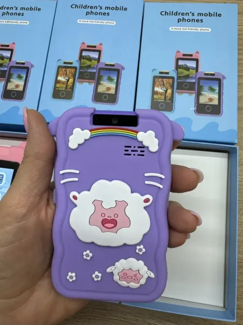 Hot Huez Фиолетовый Телефон Интерактивный Смартфон с сенсорным экраном Детская игрушка с играми Коломыя - изображение 1