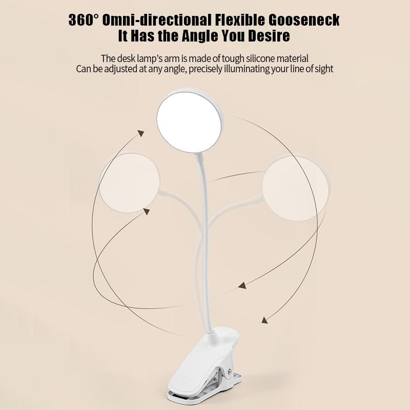 Сенсорна настільна лампа з прищіпкою за стіл стол 3 режима Вінниця - фото 6