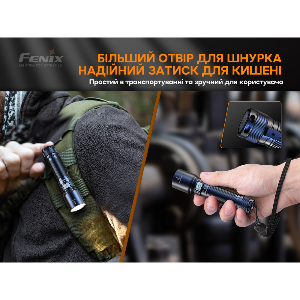 Фонарь ручной Fenix C6V3.0 оранжевый | Лимитированная серия Киев - изображение 10