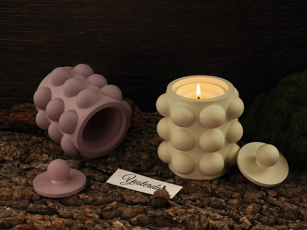 Силиконовая форма для подсвечника из смолы,глины,воска 92 х 95 мм 