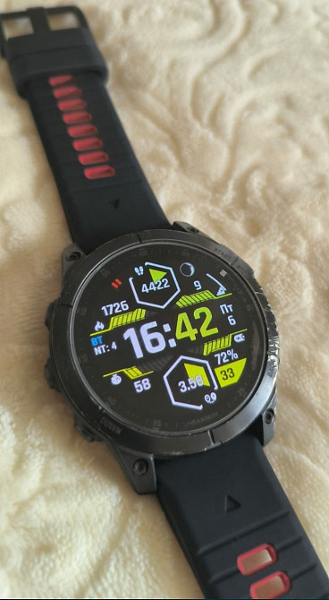 Смарт -Часы; Garmin Epi X GEN 2 Sapphire Black Titanium With Chestnut Leather Киев - изображение 7