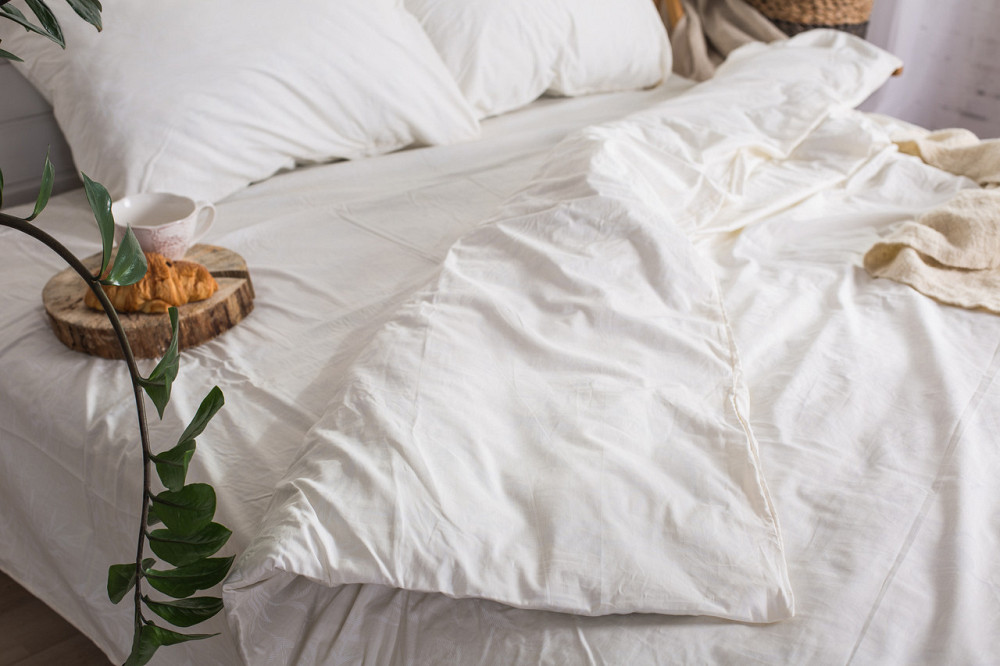 Ecotton Комплект постільної білизни Ecotton полуторний 150х215 см білий із орнаментом (20-0709W Коломыя - изображение 8