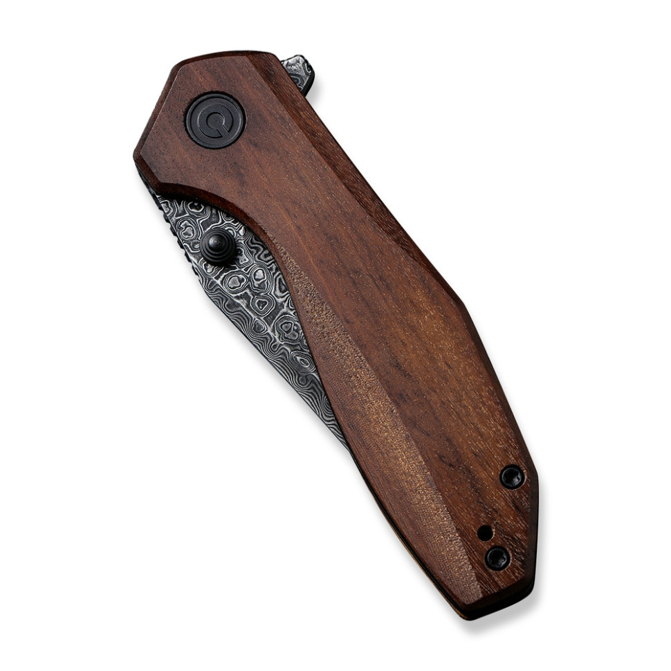 Ніж складаний кишеньковий Civivi ODD 22, (7.5 см) Damascus / Guibourtia Wood Київ - фото 4