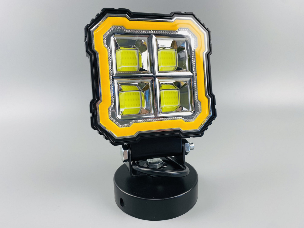 Фара LED квадратна, 32W біле та жовте світло, 112 мм х 128 мм х 37 мм (ширина). 9-60V. Мукачево - фото 9