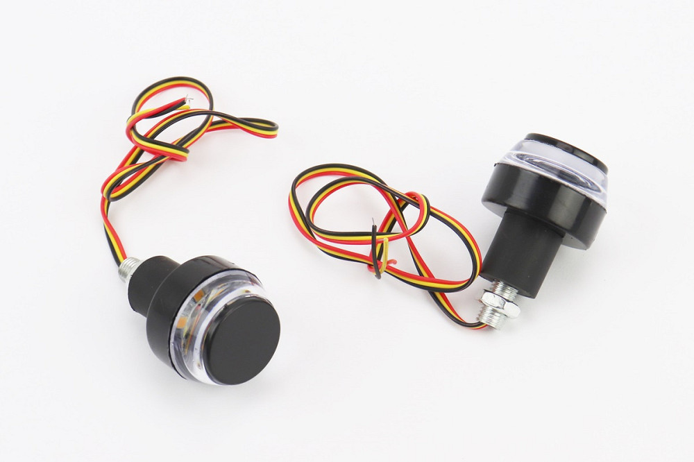 Заглушка - відбійник керма з LED підсвічуванням габарит + поворот, к-кт 2шт, ЧОРНИЙ Київ - фото 1