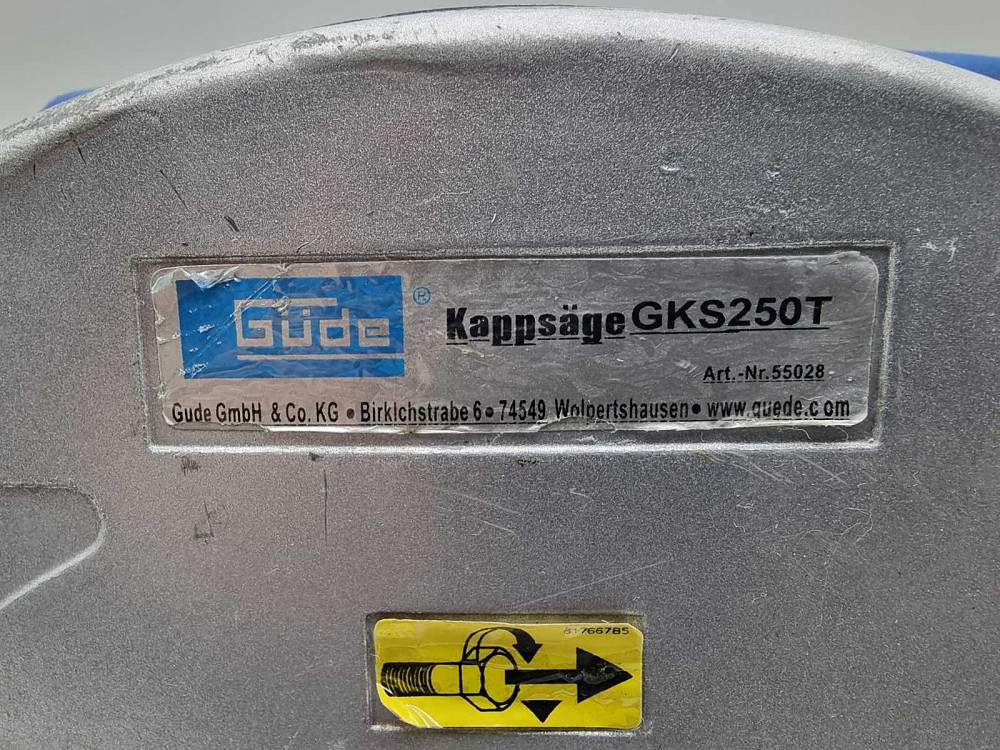 Торцювальна пила Güde GKS 250 T (товар вживаний) Луцк - изображение 4