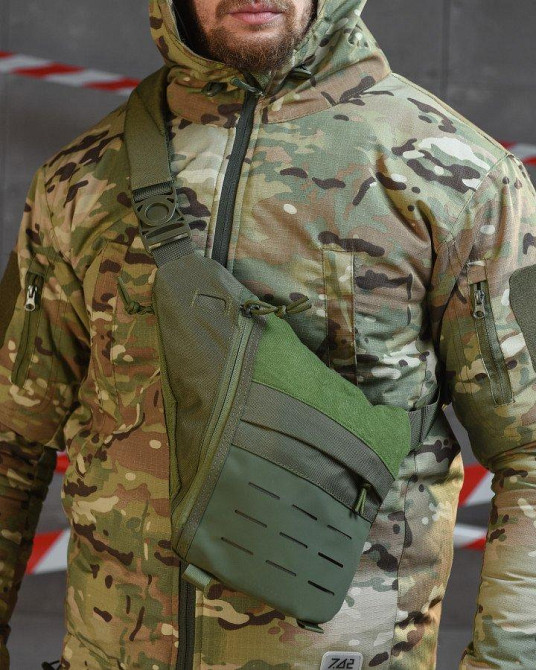 Нагрудна тактична сумка під одяг ОЛІВА ВТ4735 Одеса - фото 1