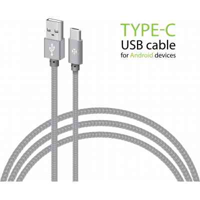 Дата кабель USB 2.0 AM to Type-C 1.0m CBGNYT1 grey Intaleo (1283126489136) Винница