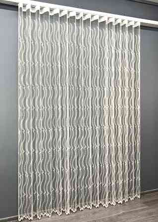 Тюль VR-Textil 2015т Фатин з вишивкою та люрексом Молочний 400х270 см (42-1090) Київ