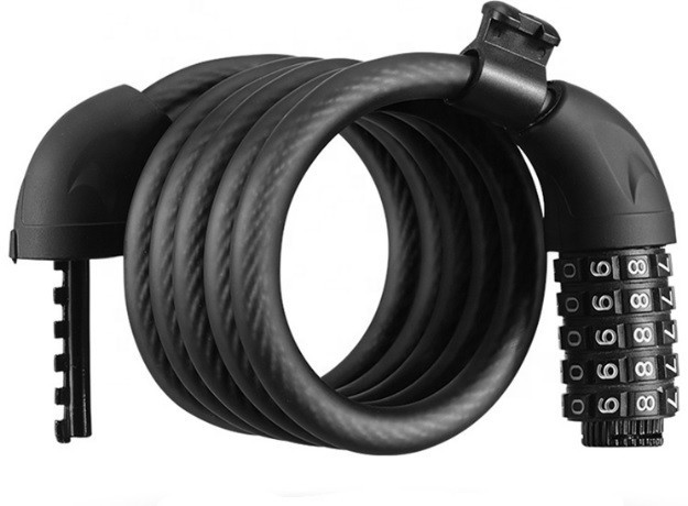 Замок велосипедный кодовый тросовый 1500*12 мм Feel Fit Черный Бровары - изображение 2