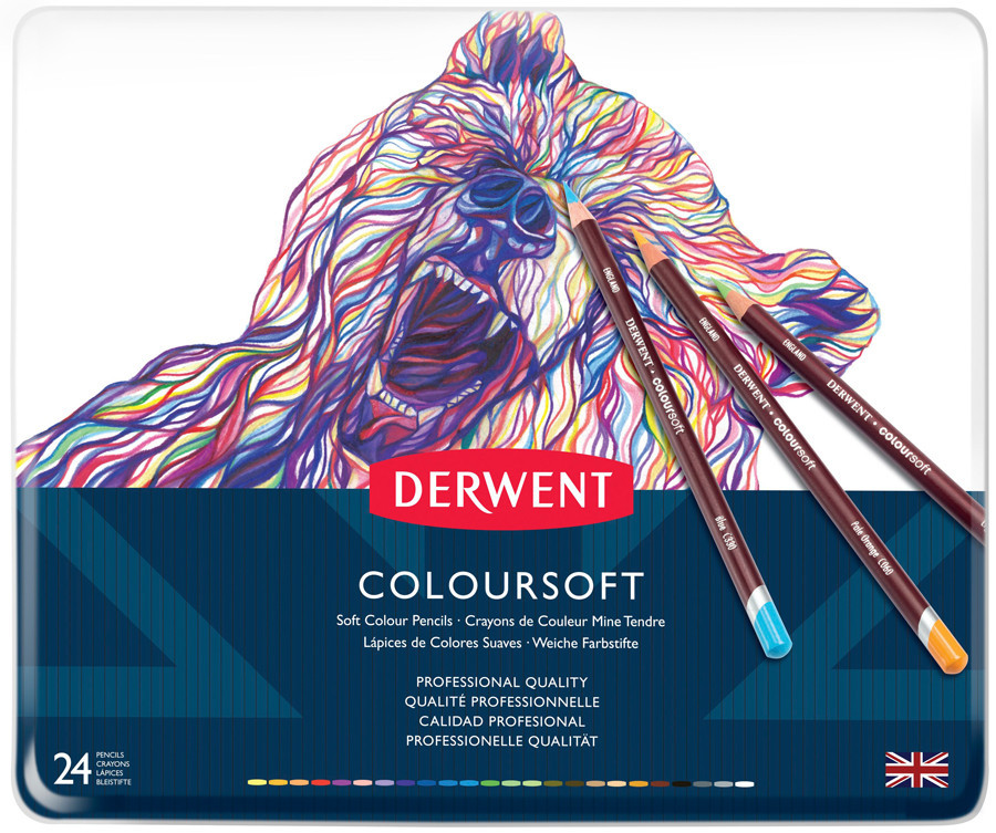 Цветные карандаши Coloursoft 24кол Derwent Киев - изображение 1