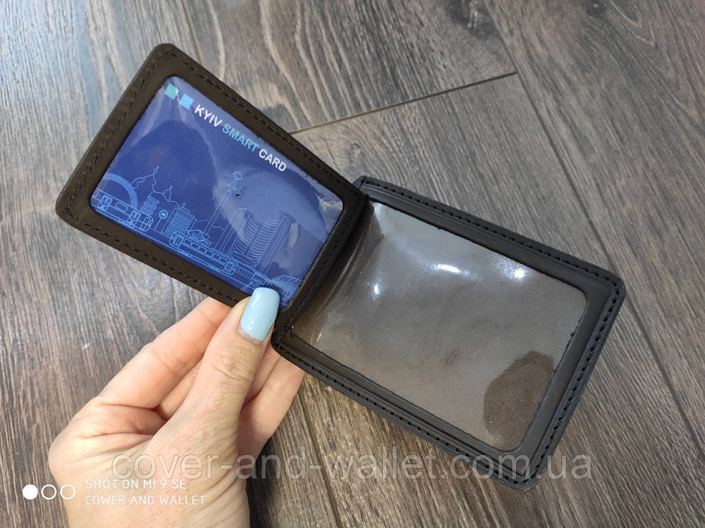 Шкіряна обкладинка на пенсійне посвідчення на два відділення GP Київ - фото 6