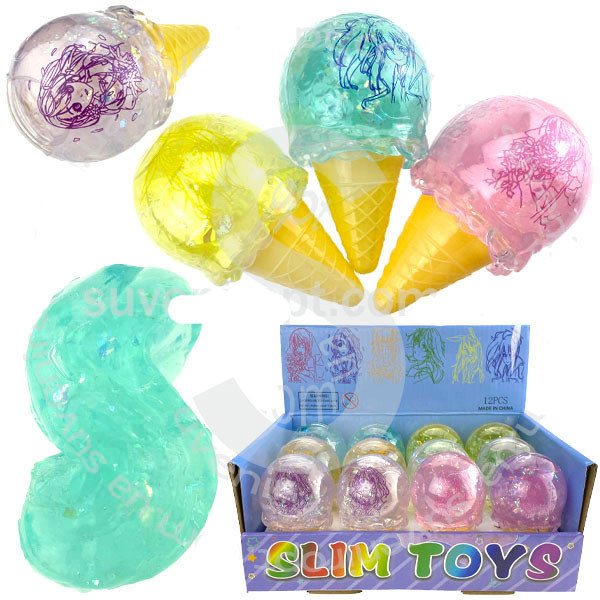 Жвачка для рук антистресс Мороженое 12 шт Киев - изображение 1