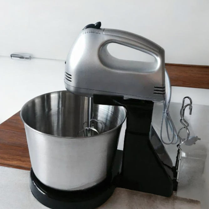 EB-63362 Міксер Кухонний Ручний З Чашею 3л 200 Втя. 4 насадки для збивання та замісу тесту PD Одеса - фото 1