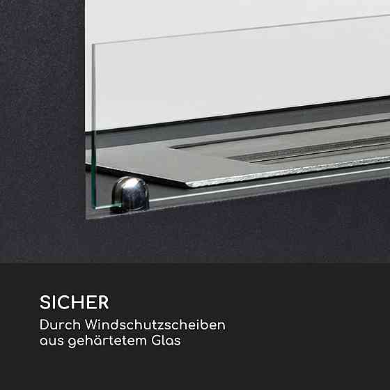 Fiamme Scopi етаноловий камін пальника з неіржавкої сталі 3 літри 5-6 годин час горіння чорний (Німеччина, Рівне