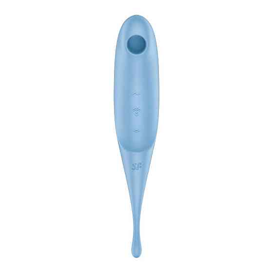 Вибратор для клитора с вакуумной стимуляцией Satisfyer Twirling Pro Blue Sex Aura Киев