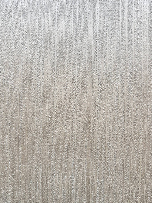 Шпалери вінілові на паперовій основі Sirpi Italian Silk 7 однотонні структурні бежеві тонка смужка сріблом Київ - фото 3