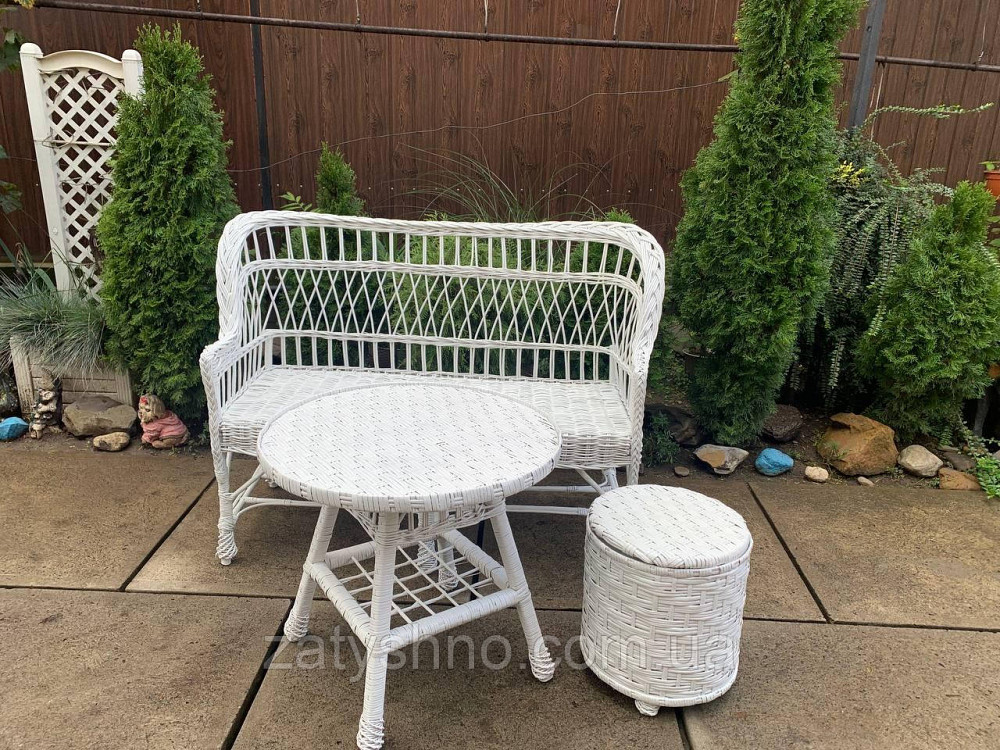Меблі дерев'яні, з лози, білі Київ - фото 9