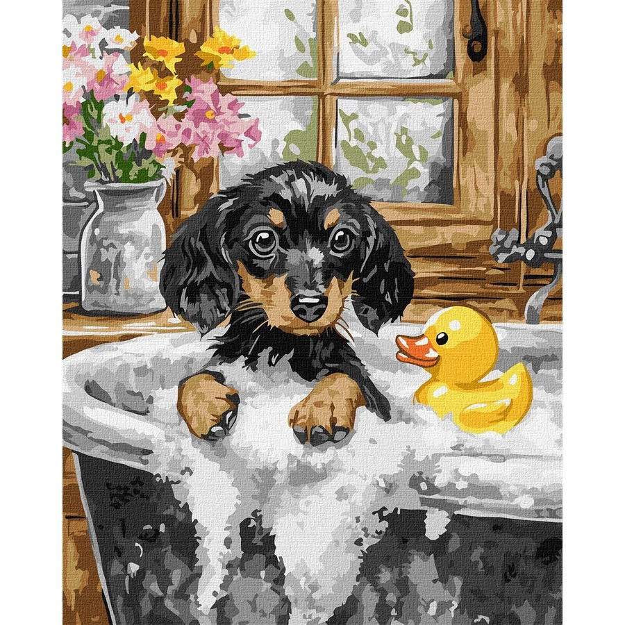 Картина за номерами "День купання" ©art_selena_ua KHO6815, 40x50 см Вінниця - фото 1