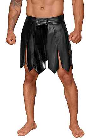 Мужская юбка гладиатора Noir Handmade H053 Eco leather men's gladiator skirt, M, экокожа Sex Aura Киев