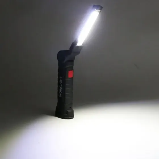 Аккумуляторный фонарь лампа светильник WORKLIGHT W-52 складной (от USB/с МАГНИТОМ/с КРЮЧКОМ) Коломия