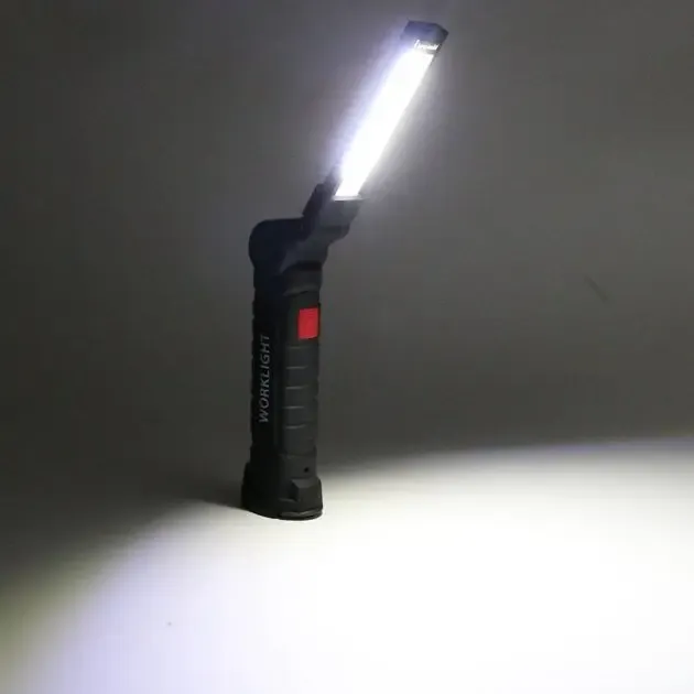 Аккумуляторный фонарь лампа светильник WORKLIGHT W-52 складной (от USB/с МАГНИТОМ/с КРЮЧКОМ) Коломия - фото 2