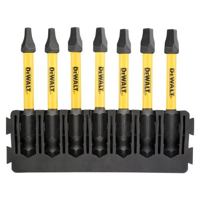 Набор бит DeWALT в касете для Tough Case, FlexTorq, L57 мм, SQ1 2 шт. SQ2 3 шт. SQ3 2 шт. (DT70824) Винница - изображение 1