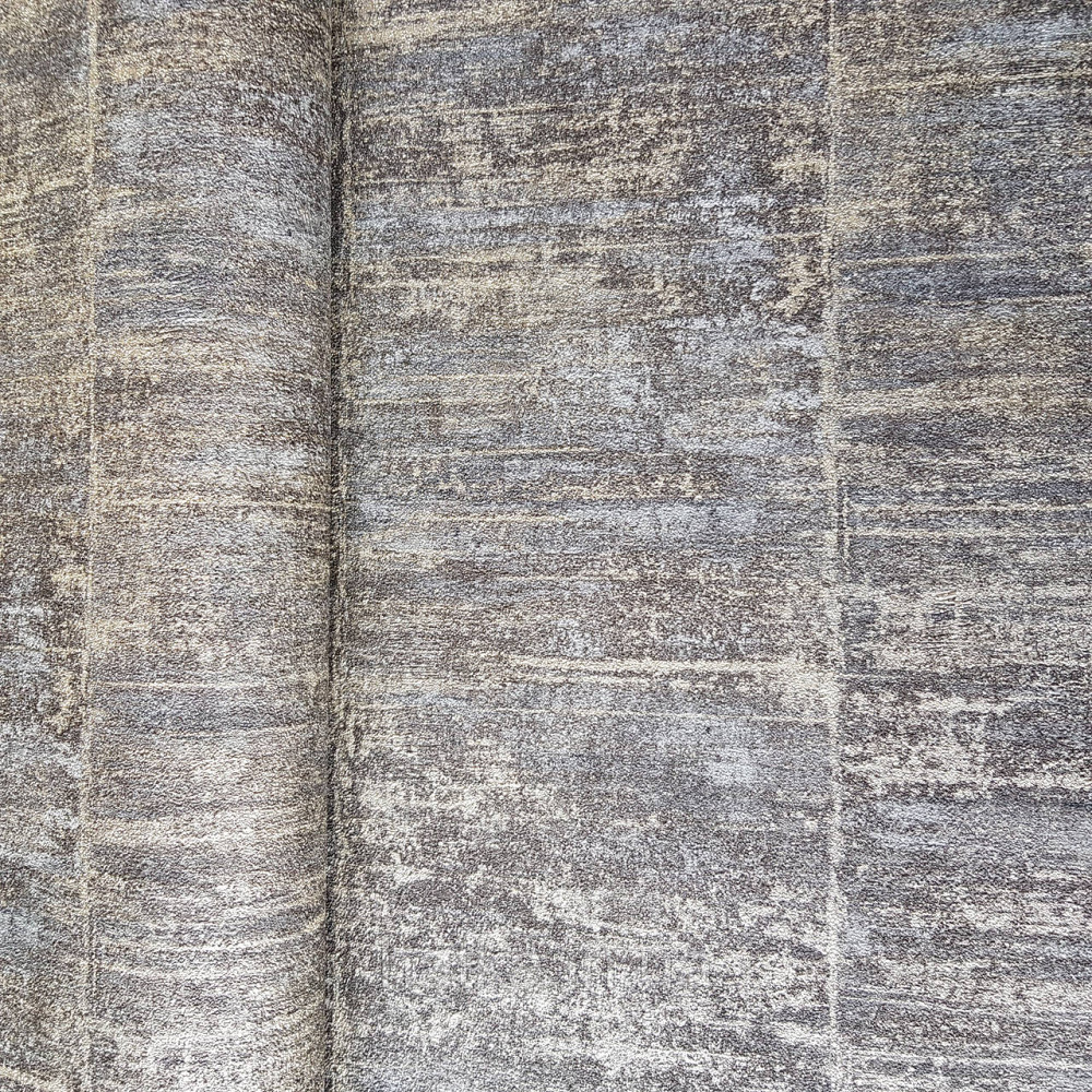 Шпалери вінілові на флізелін Rasch Linares 0.53х10 смуги ефект потертості чорні сірі 617641 Київ - фото 1