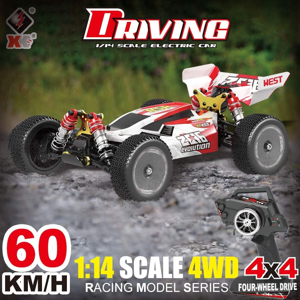 Швидкісна баггі на р/к WLtoys 144001 60 км/год 1:14: алюмінієве шасі, 4WD, масляні амортизатори, повний привід Київ - фото 4