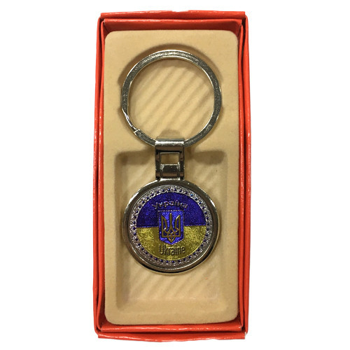 Брелок круглий сувенір Україна Київ - фото 1