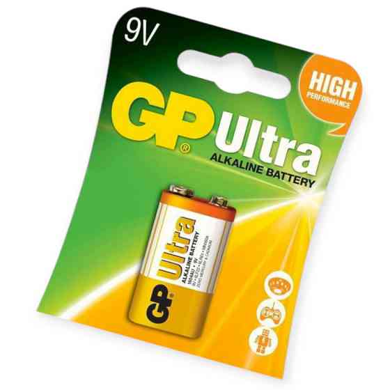 Батарейка "КРОНА" лужна 9.0V прямокутна GP Ultra Alkaline блістер Мукачево