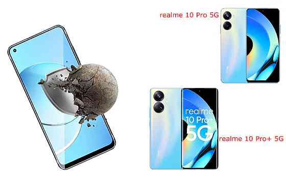 Захисне скло DefenzoGlass для realme 10 Pro 5G, realme 10 Pro+ 5G – подвійна міцність Київ