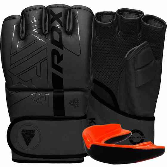 Рукавиці для ММА RDX F6 KARA Matte Black XL (капа у комплекті) Каменское